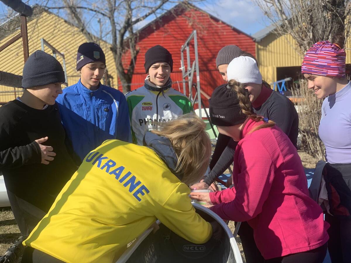 Ukrán fiatalok a Kolonics György Vízisport Központban
