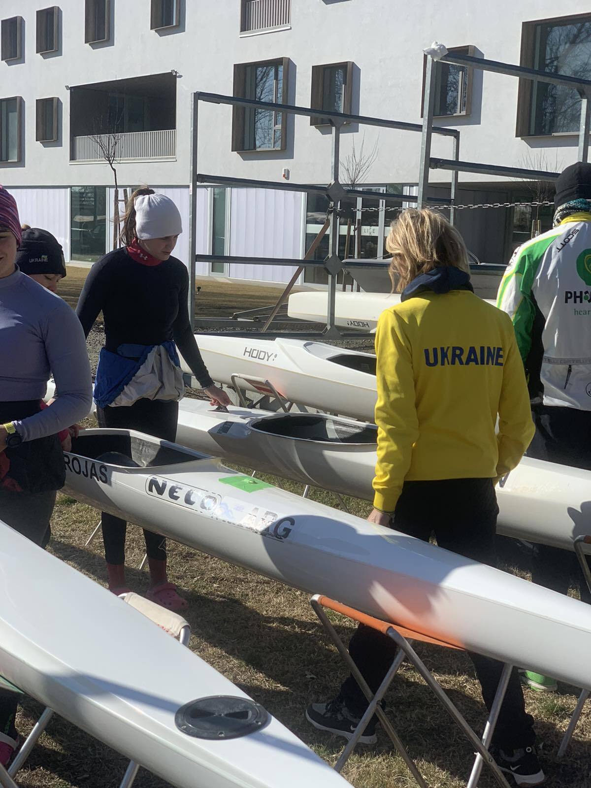 Ukrán fiatalok a Kolonics György Vízisport Központban