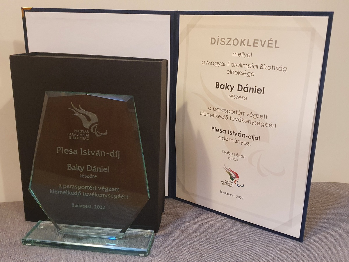 Rangos elismerést kapott Baky Dániel