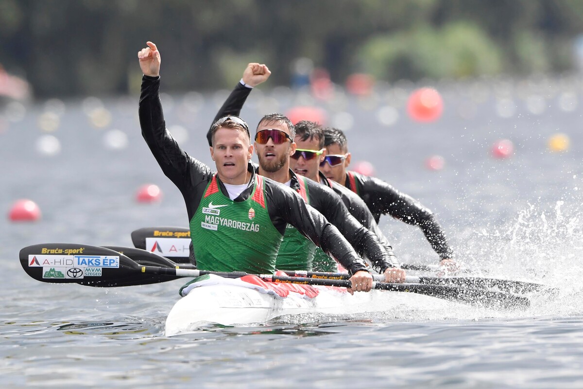 Dél-Afrika után, Sevilla előtt Dunavarsányban a férfi kajakosok